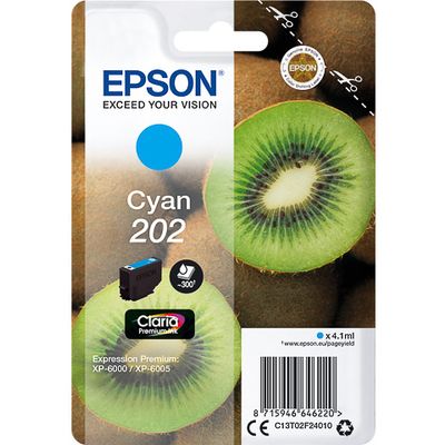 Epson 202 (C13T02F24010) - Cyan - Cartouche d'encre
