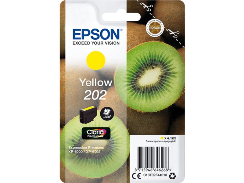 Epson 202 (C13T02F44010) Inktcartridge Geel