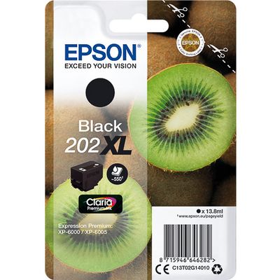 Epson 202XL (C13T02G14010) - Noir - Cartouche d'encre - Grande capacité