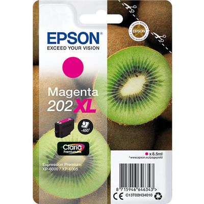 Epson 202XL (C13T02H34010) - Magenta - Cartouche d'encre - Grande capacité