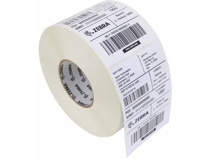 Zebra 3006777-T Etiket Zwart op wit (100 mm x 50 mm) 4 rollen