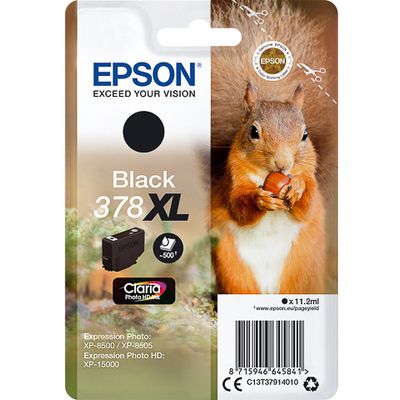 Epson 378XL (C13T37914010) - Noir - Cartouche d'encre - Grande capacité