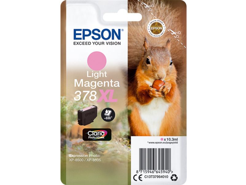 Epson 378XL (C13T37964010) Inktcartridge Licht-magenta Hoge capaciteit