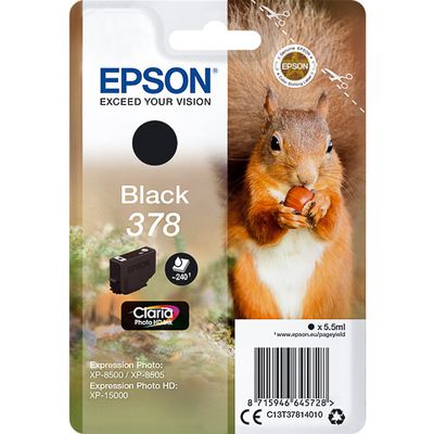 Epson 378 (C13T37814010) - Noir - Cartouche d'encre