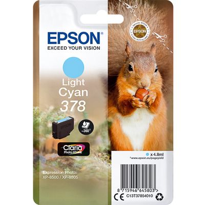 Epson 378 (C13T37854010) - Cyan clair - Cartouche d'encre