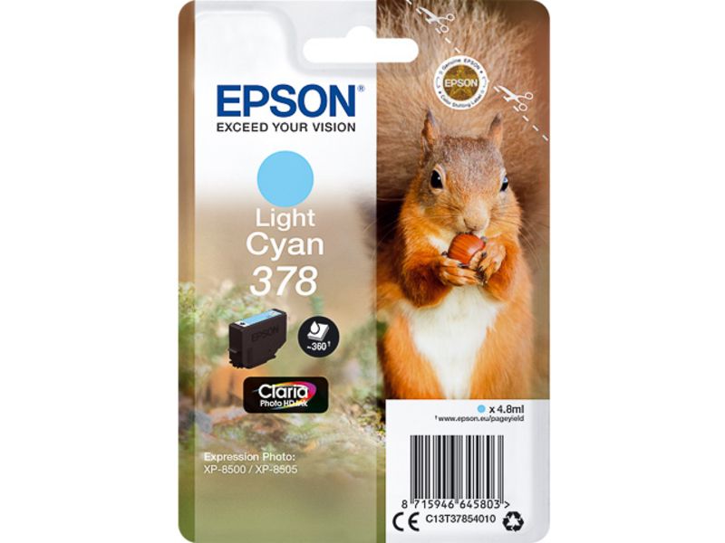 Epson 378 (C13T37854010) Inktcartridge Licht-cyaan