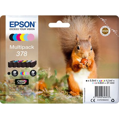 Epson 378 (C13T37884010) - 6 couleurs - Cartouche d'encre - Multipack