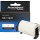 Étiquette compatible Brother DK-11241 - (102 mm x 152 mm) - Noir sur blanc