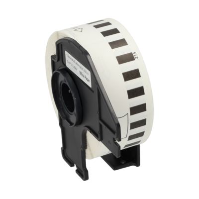 Étiquette compatible Brother DK-22214 - (12 mm) - Noir sur blanc