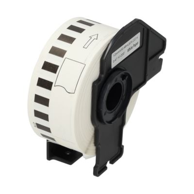 Étiquette compatible Brother DK-22214 - (12 mm) - Noir sur blanc