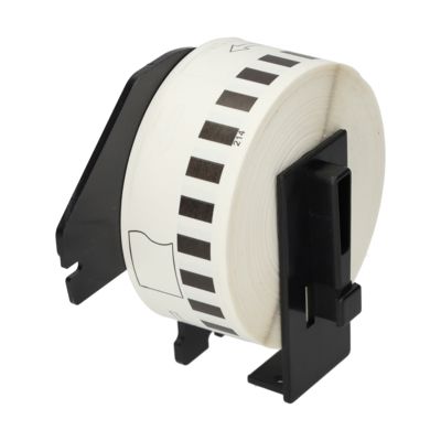 Étiquette compatible Brother DK-22214 - (12 mm) - Noir sur blanc