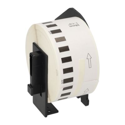 Étiquette compatible Brother DK-22225 - (38 mm) - Noir sur blanc