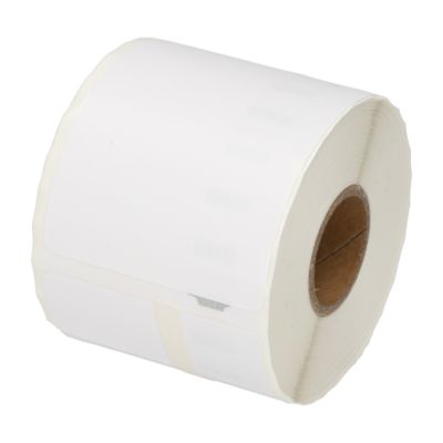 Étiquette compatible Dymo 99015 - (54 mm x 70 mm) - Noir sur blanc