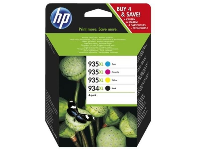 HP 934/935XL (X4E14AE) Inktcartridge 4-kleuren Multipack Hoge capaciteit