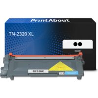 Toner compatible Brother TN-2320 - pack de 2 - Noir - Très grande capacité - Multipack