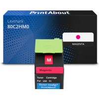 Toner compatible Lexmark 80C2HM0 (802HM) - Magenta - Grande capacité