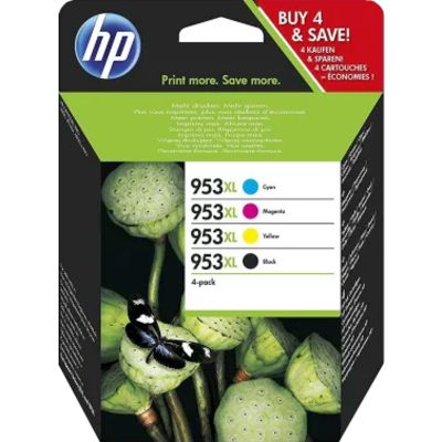 HP 953XL (3HZ52AE) - 4 couleurs - Cartouche d'encre - Grande capacité - Multipack