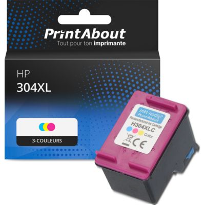 Cartouche compatible HP 304XL (N9K07AE) - 3-couleurs - Grande capacité