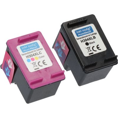 Cartouche compatible HP 304XL (3JB05AE) - Noir + 3 couleurs - Grande capacité - Multipack