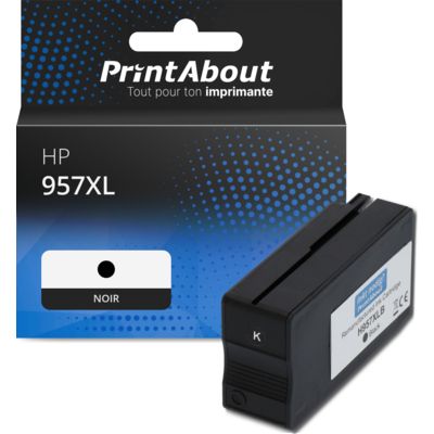 Cartouche compatible HP 957XL (L0R40AE) - Noir - Grande capacité