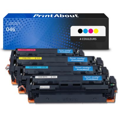Toner compatible Canon 046  - 4 couleurs - Multipack