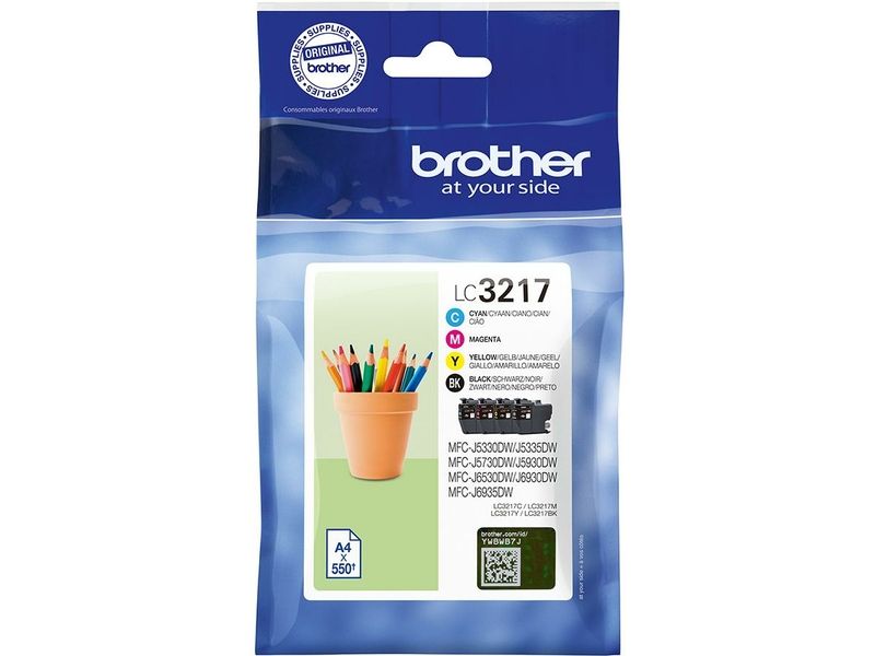 Brother LC-3217VAL Inktcartridge 4-kleuren Multipack