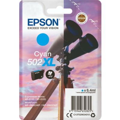 Epson 502XL (C13T02W24010) - Cyan - Cartouche d'encre - Grande capacité
