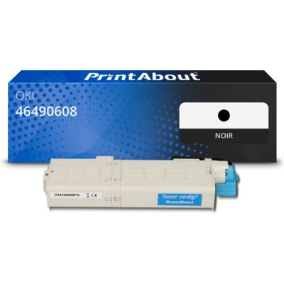 Toner compatible OKI 46490608 - Noir