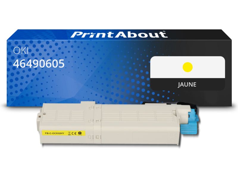 Toner compatible OKI 46490605 - Jaune