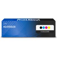Toner compatible OKI 46490608 - 4 couleurs - Multipack