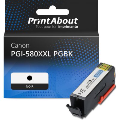 Cartouche compatible Canon PGI-580XXL PGBK - Noir - Très grande capacité