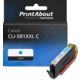 Cartouche compatible Canon CLI-581XXL C - Cyan - Très grande capacité