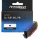 Cartouche compatible Canon CLI-581XXL PB - Bleu photo - Très grande capacité