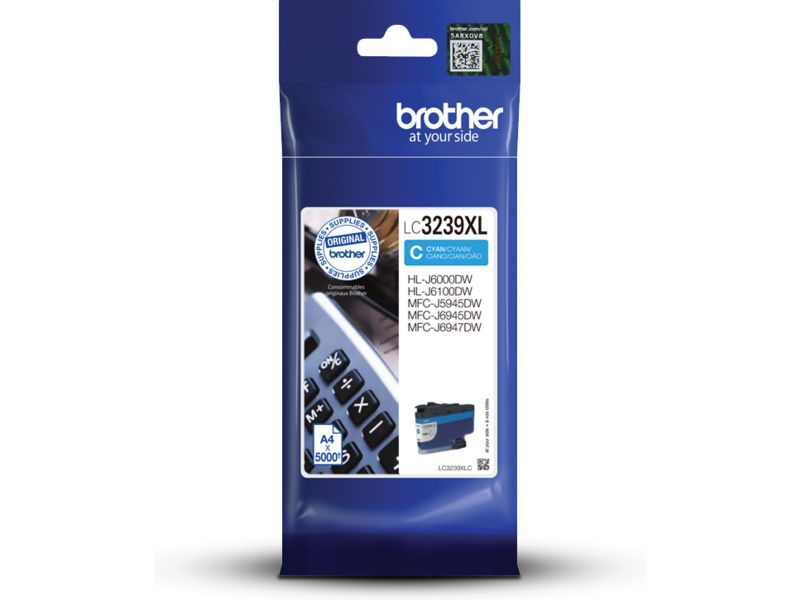 Brother LC-3239XLC Inktcartridge Cyaan Hoge capaciteit