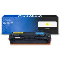 Toner compatible Canon 045H Y - Jaune - Grande capacité