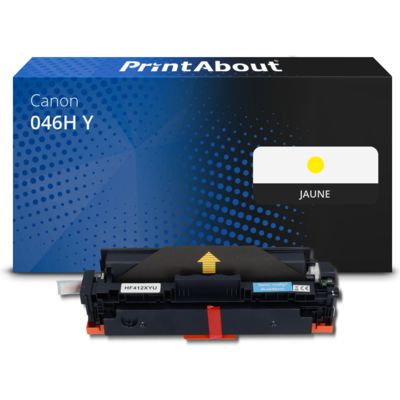 Toner compatible Canon 046H Y - Jaune - Grande capacité