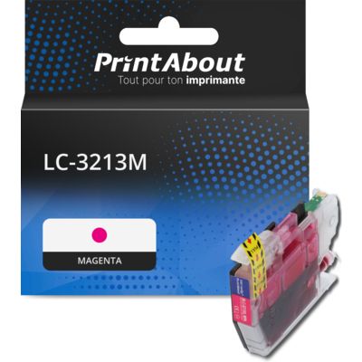 Cartouche compatible Brother LC-3213M - Magenta - Grande capacité