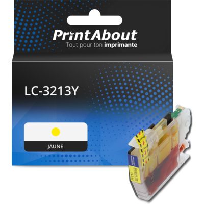 Cartouche compatible Brother LC-3213Y - Jaune - Grande capacité