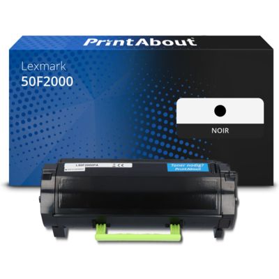 Toner compatible Lexmark 50F2000 (502) - Noir