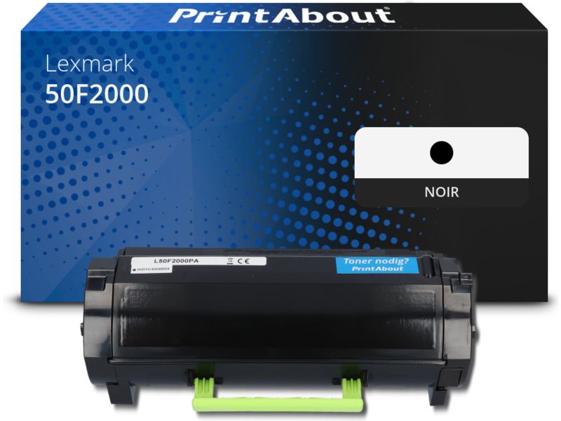 Toner compatible Lexmark 50F2000 (502) - Noir