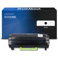 Toner compatible Lexmark 51F2H00 (512H) - Noir - Grande capacité