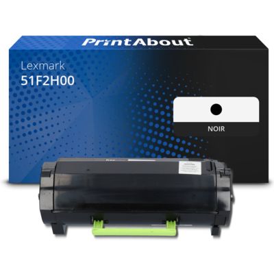 Toner compatible Lexmark 51F2H00 (512H) - Noir - Grande capacité