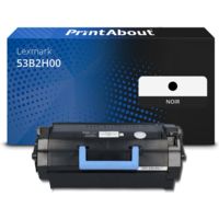 Toner compatible Lexmark 53B2H00 - Noir - Grande capacité