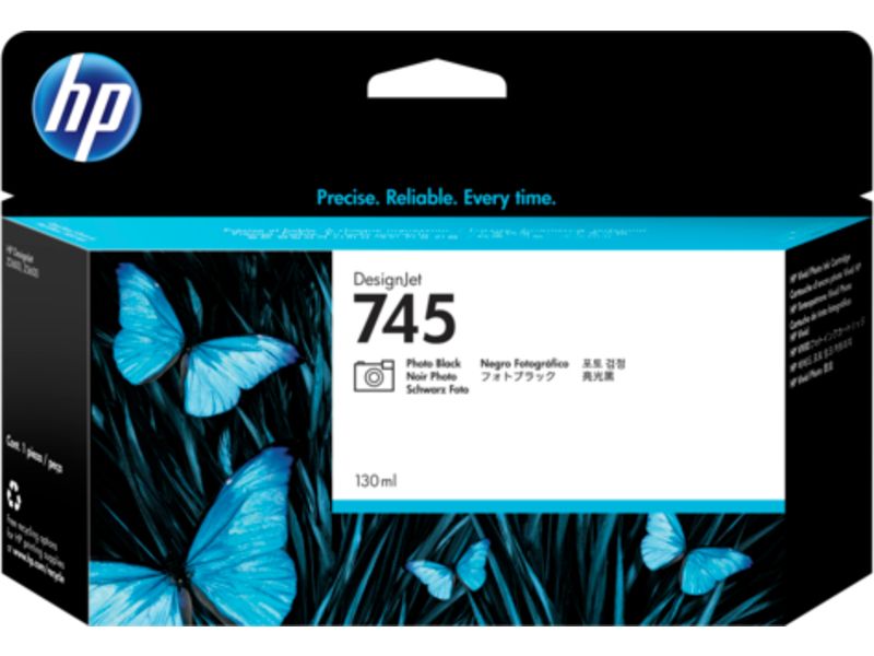 HP 745 - 130 ml - photo noire - original - DesignJet - cartouche d'encre - pour DesignJet Z2600 PostScript, Z5600 PostScript