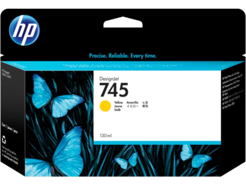 HP 745 (F9J96A) Inktcartridge Geel