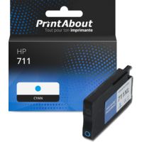 Cartouche compatible HP 711 (CZ130A) - Cyan