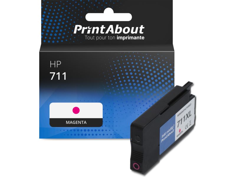 Cartouche compatible HP 711 (CZ131A) - Magenta