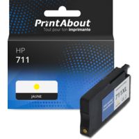 Cartouche compatible HP 711 (CZ132A) - Jaune