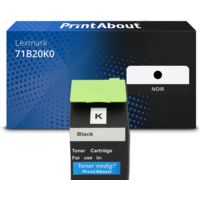 Toner compatible Lexmark 71B20K0 - Noir