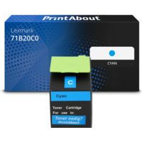 Toner compatible Lexmark 71B20C0 - Cyan